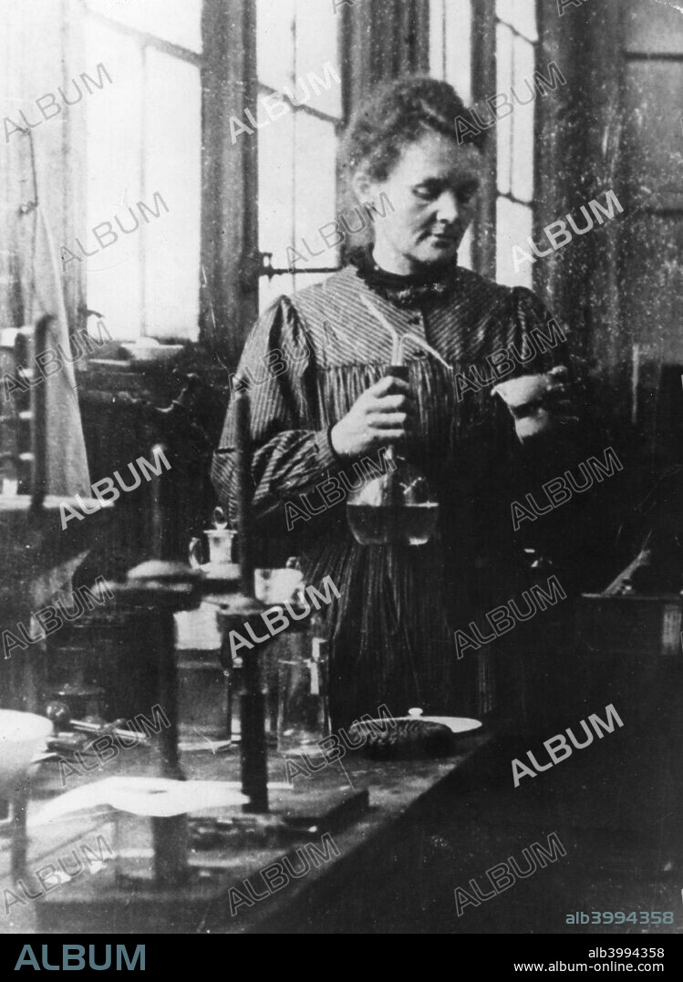 Marie Curie (1867-1934), Polish/French physicist and chemist, early 20th century.