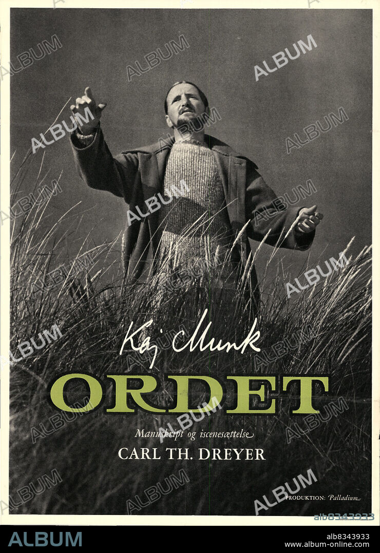 Poster of ORDET, 1955, directed by CARL THEODOR DREYER. Copyright Palladium Films.