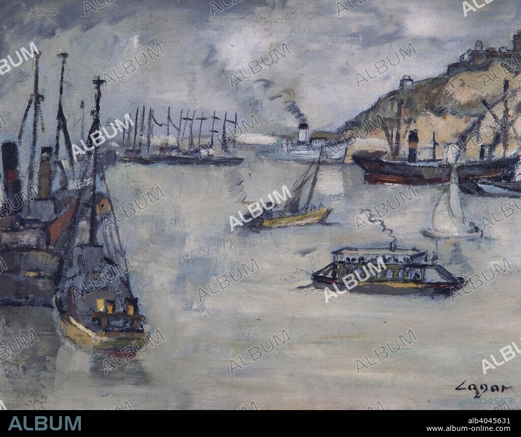 Juan Bautista Porcar, "Paisaje del puerto", siglo XX.