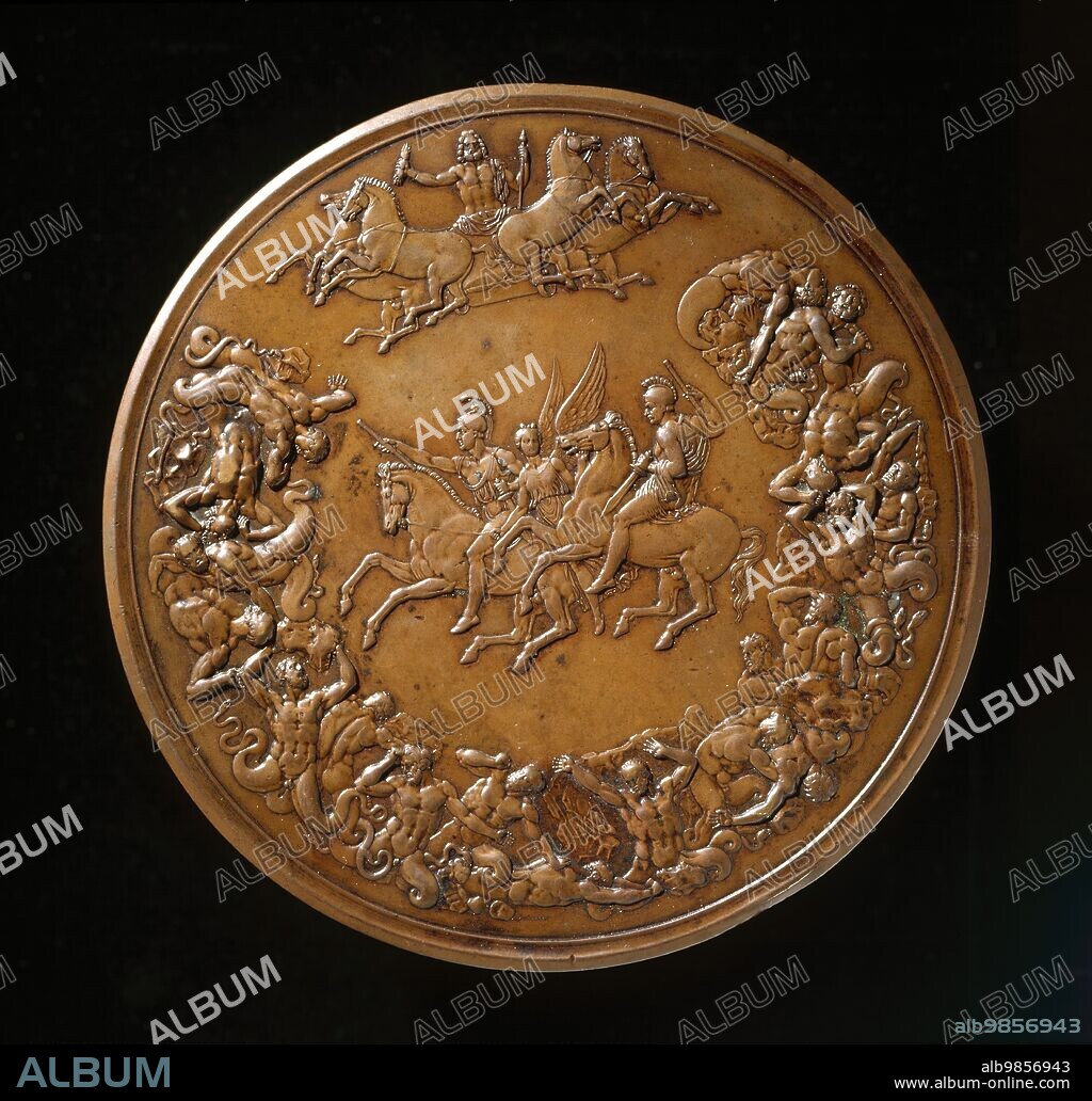 BENEDETTO PISTRUCCI. Waterloo Medallion (image 1 of 2), (1784-1855).
