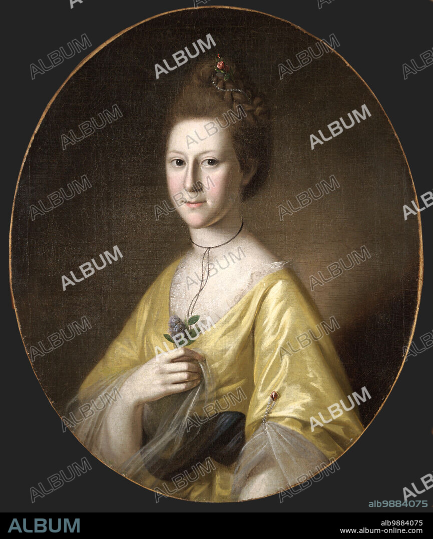 Sophia Gough Carroll (1772 to 1816), daughter of James Carroll, a Maryland politician and director of the Baltimore & Ohio Railroad, Historic, digitally restored reproduction from a 19th century original.