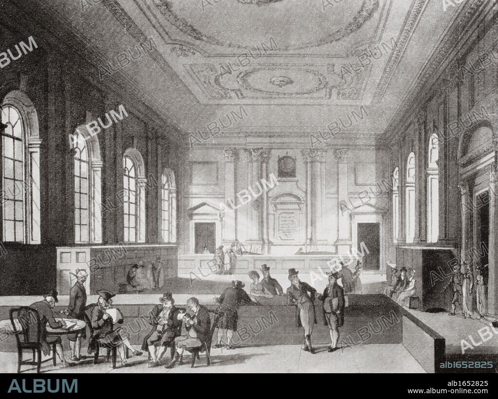 The South Sea House Threadneedle Street London England. From the book The Life of Charles Lamb Volume I by E V Lucas published 1905.