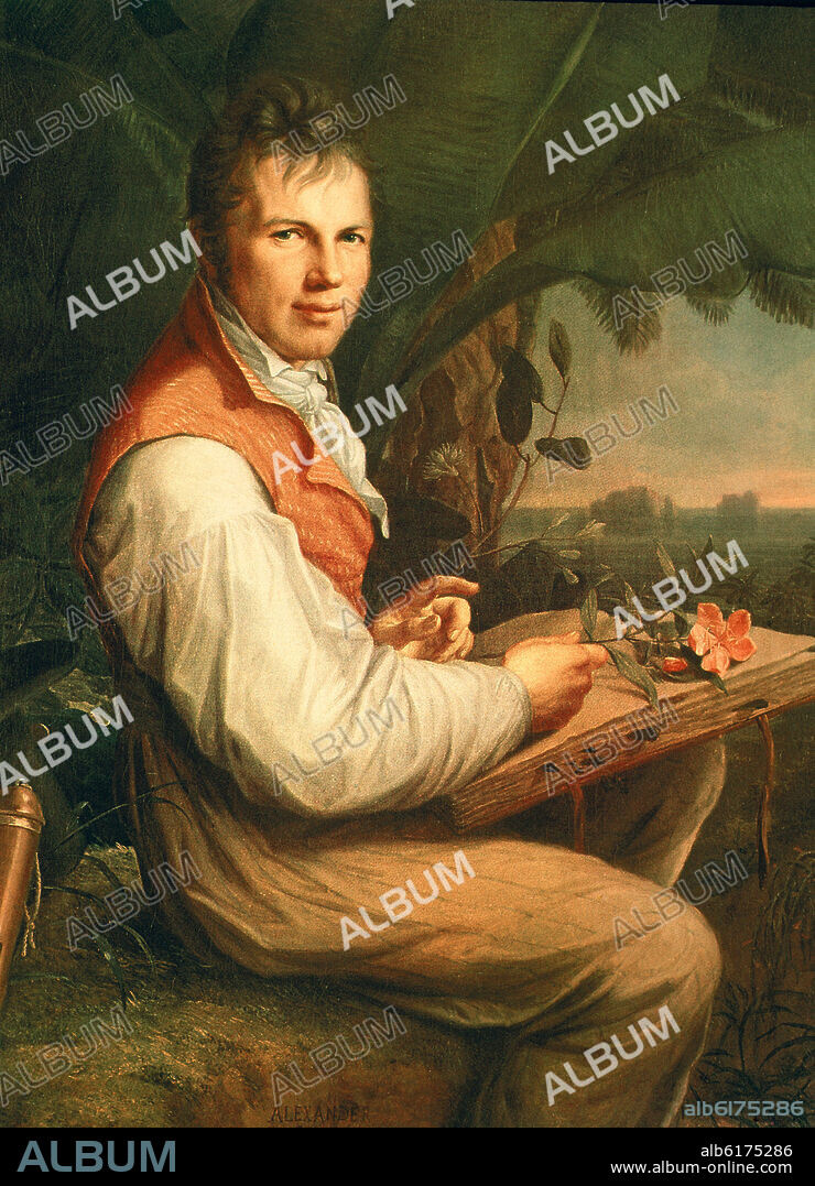 FRIEDRICH GEORG WEITSCH. 'Portrait of Alexander von Humboldt ', 1806, Oil on canvas, 126 x 92,5 cm.