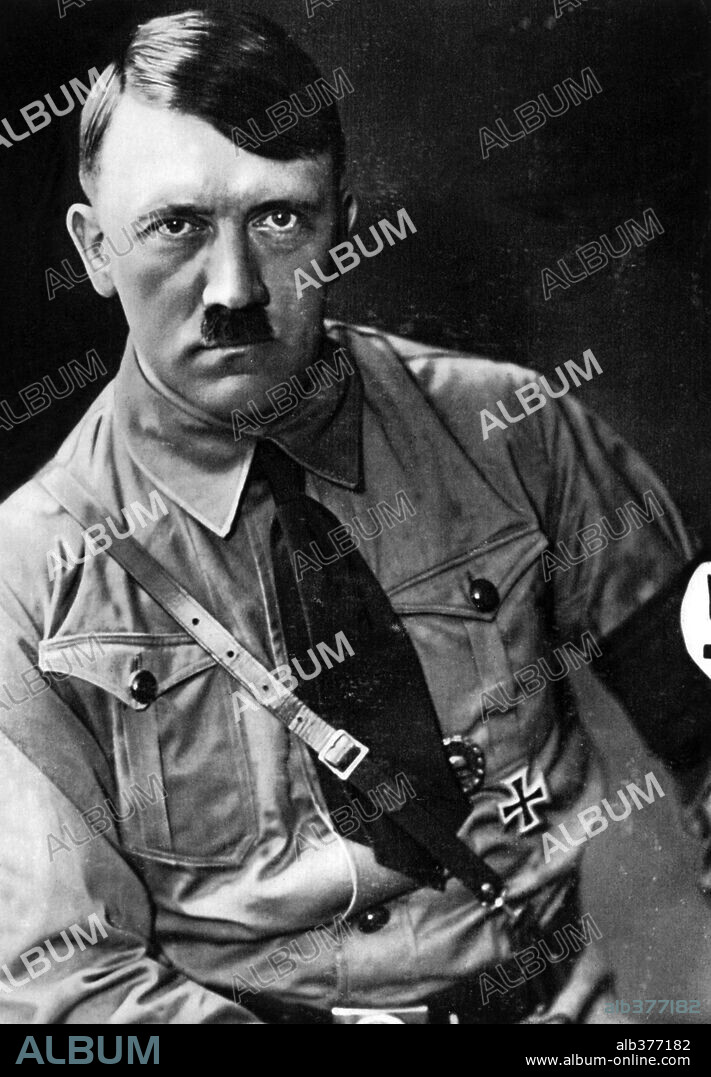 Adolf Hitler, photo in uniform, c. 1933.