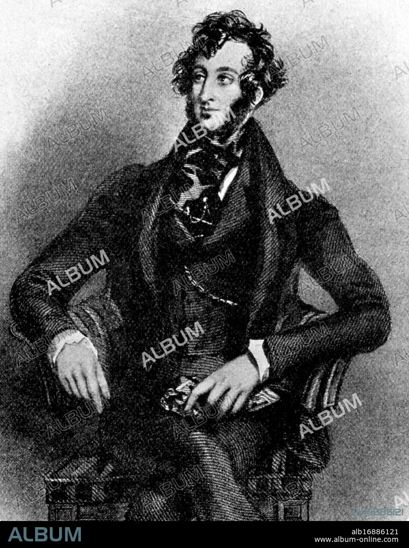 Portrait of Lord Lytton (Edward George Earle Lytton Bulwer), c1870s. From  "Victorian Novelists" by Lewis Melville. [1906].