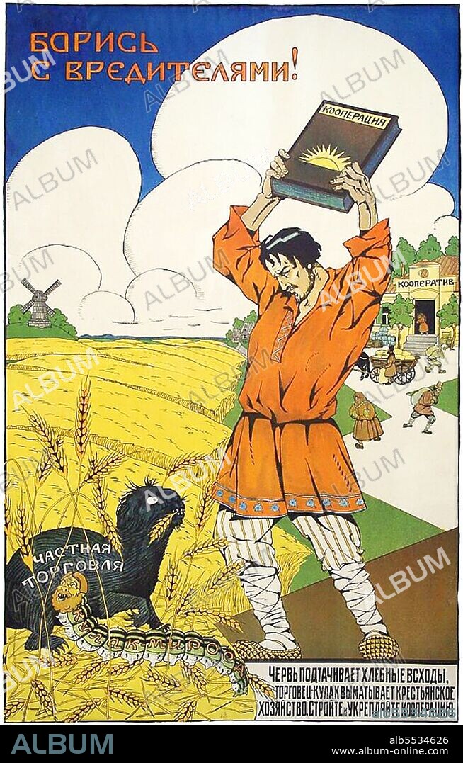 Kulaks were a category of relatively affluent farmers in the later Russian Empire, Soviet Russia, and early Soviet Union. The word kulak originally referred to independent farmers in the Russian Empire who emerged from the peasantry and became wealthy following the Stolypin reform, which began in 1906. The label of kulak was broadened in 1918 to include any peasant who resisted handing over their grain to detachments from Moscow. According to the political theory of Marxism–Leninism of the early 20th century, the kulaks were class enemies of the poorer peasants. Vladimir Ilyich Lenin described them as 'bloodsuckers, vampires, plunderers of the people and profiteers, who fatten on famine'. Marxism–Leninism had intended a revolution to liberate poor peasants and farm laborers alongside the proletariat. In addition, the planned economy of Soviet Bolshevism required the collectivisation of farms and land to allow industrialisation or conversion to large-scale agricultural production. In practice, government officials violently seized kulak farms and murdered resisters; others were deported to labor camps.