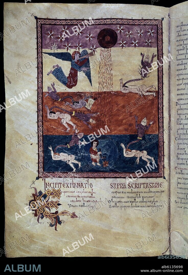 BEATO DE LIEBANA. COMENTARIOS AL APOCALIPSIS, EL QUINTO ANGEL TOCA LA TROMPETA.