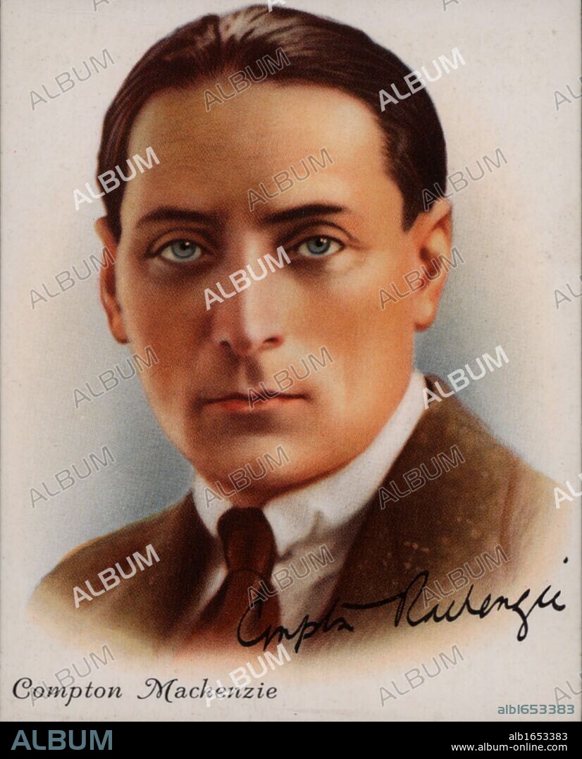 (Edward Montague) Compton Mackenzie (1883-1972) British author of Scottish descent, born in West Hartlepool, England. Novelist, writer and broadcaster he was a co-founder in 1923 of the periodical "The Gramophone".  Best remembered today for his novels "The Monarch of the Glen" (1941) and "Whisky Galore"  (1947) which have reached a wide audience through film and television.  From "Famous British Authors" (London, 1937).  (Photo by: Universal History Archive/UIG via Getty Images).