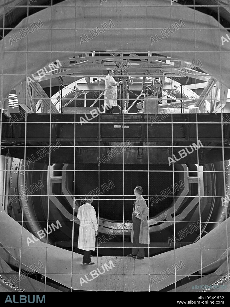 At the aerodynamic research centre at Goettingen, Germany 1930s.