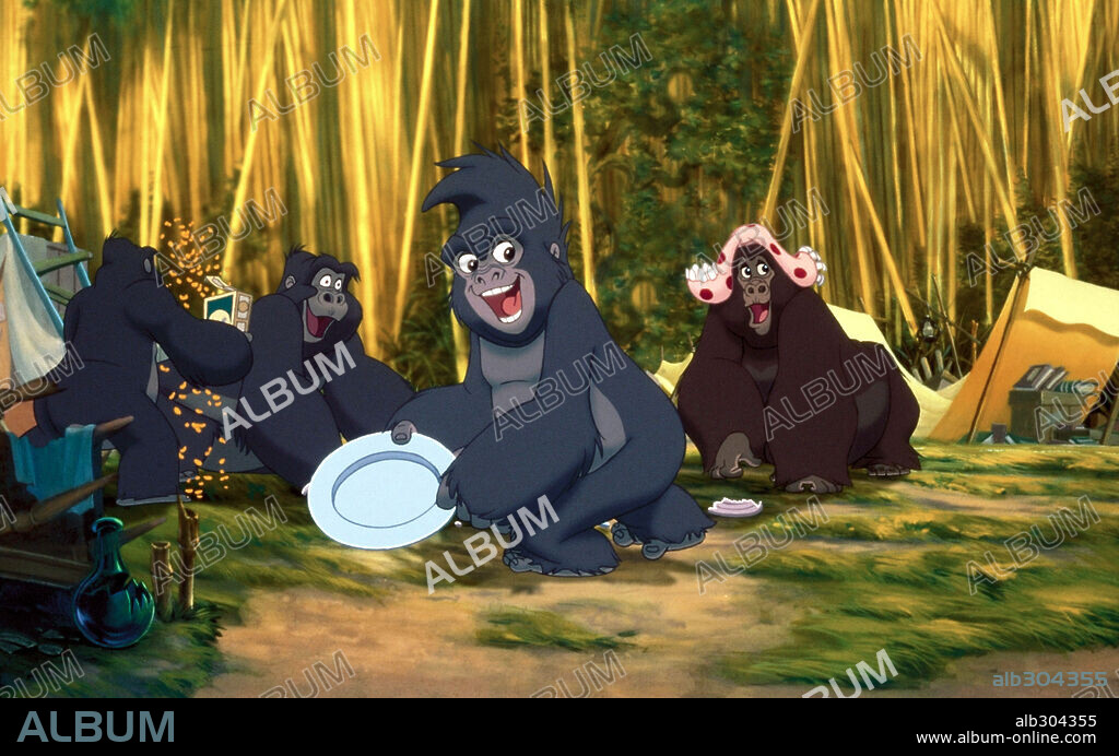 TARZAN 1999 directed by CHRIS BUCK and KEVIN LIMA. Copyright BURROUGHS AND DISNEY. Album alb304355