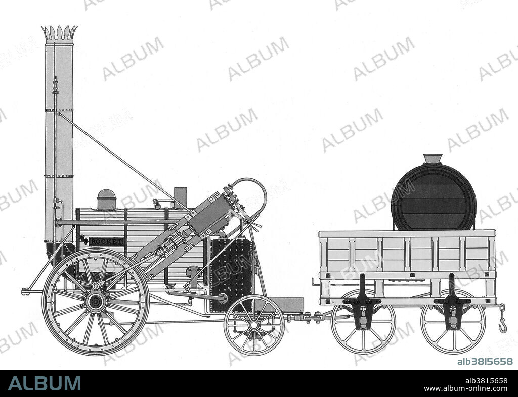 Robert Stephenson's Rocket was an early steam locomotive of 0-2-2 wheel arrangement, built in 1829 at the Forth Street Works of Robert Stephenson and Company in Newcastle Upon Tyne. It was built for, and won, the Rainhill Trials held by the Liverpool & Manchester Railway in 1829 to choose the best design to power the railway. It was the first steam locomotive to bring together several innovations to produce the most advanced locomotive of its day and became the template for most steam engines in the following 150 years.