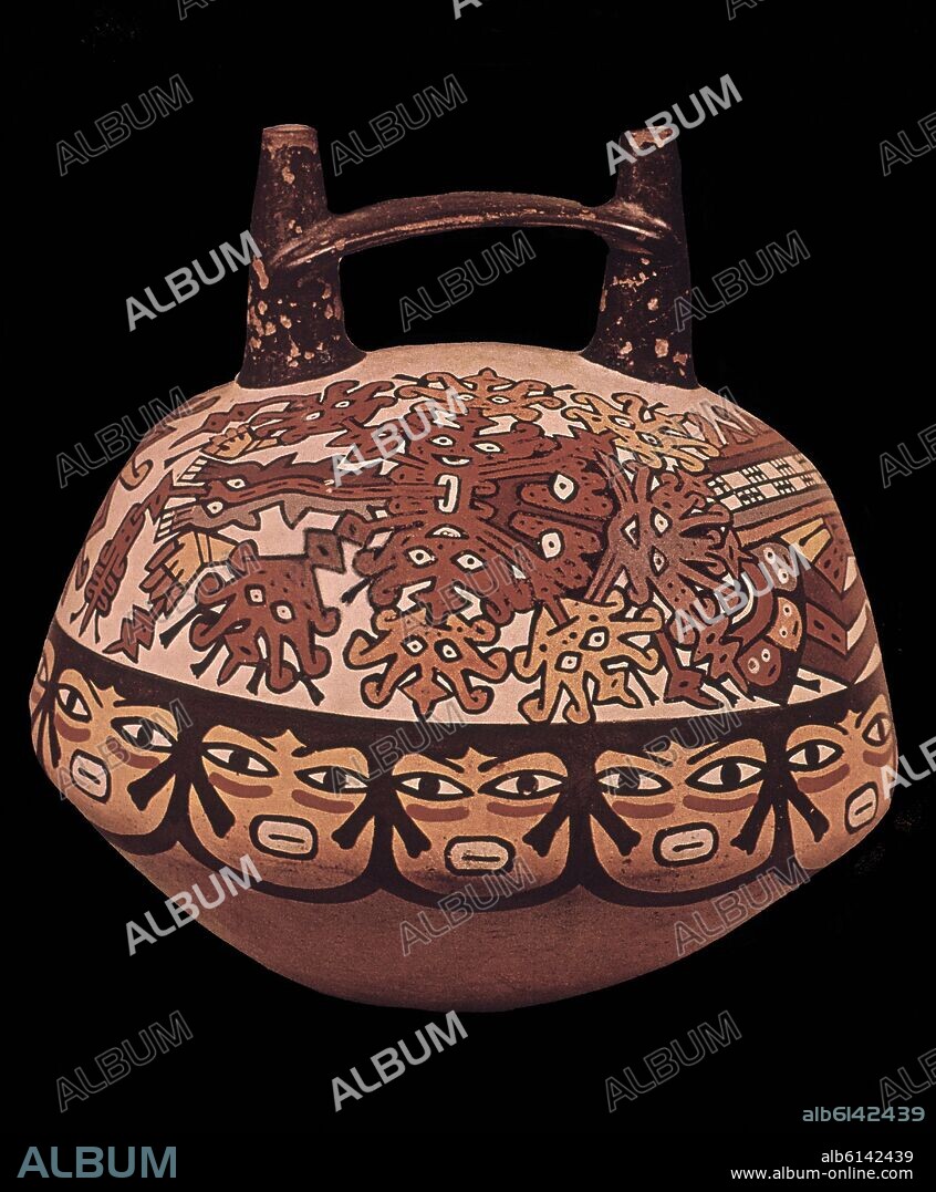 CERAMICA POLICROMADA PERUANA EPOCA NAZCA.