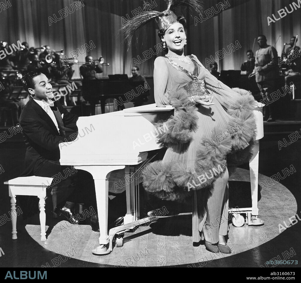 Hollywood, California: 1943 Singer, dancer and actress Lena Horne in the musical film 'Stormy Weather'.