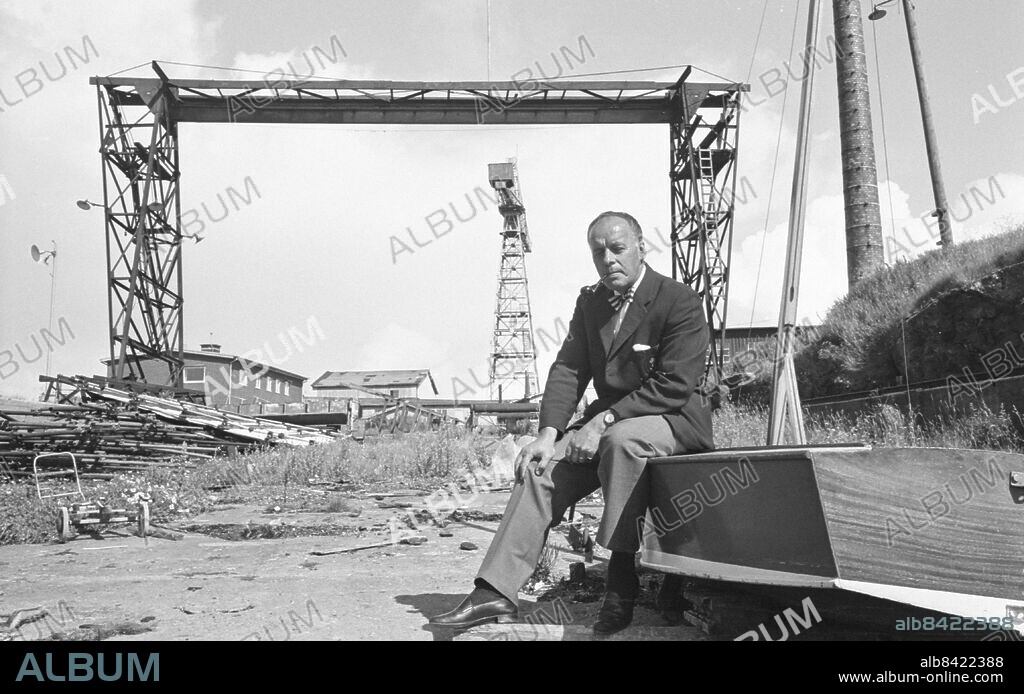 Göteborg 1965-08-12 - Helge Olsson chef - Marstrands Mekaniska Verkstad AB - Marstrandsverken AB *** Local Caption *** GT Blad 154. KAMERAREPORTAGE.