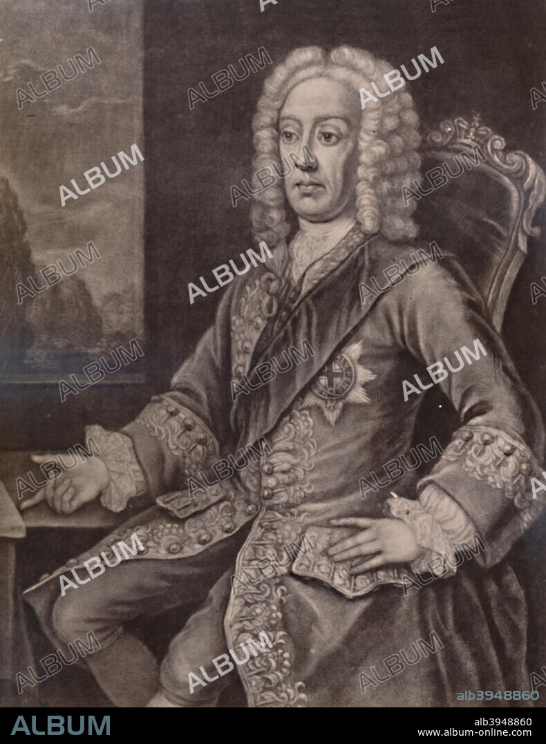 Philip Stanhope, Earl of Chesterfield (1694-1773), English statesman, 18th century (1894).. From A Collection of Engraved Portraits (Further Selection) Exhibited by the Late James Anderson Rose, at the Opening of the New Library and Museum of the Corporation of London, November 1872, Vol. I. [Marcus Ward & Co, Limited, London, 1894].