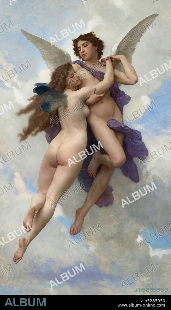 WILLIAM-ADOLPHE BOUGUEREAU. L'Amour et Psyché (Amor and Psyche).