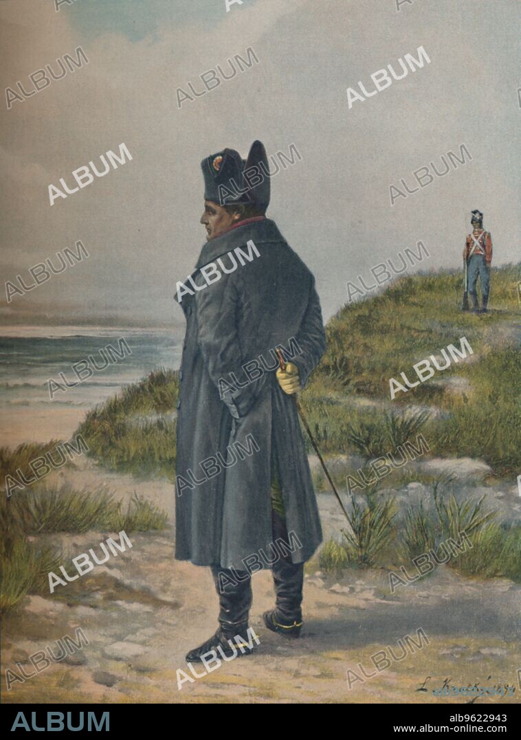 'Napoleon at St. Helena', c1815, (1896). Napoleon Bonaparte (1769-1821) during his exile on the island of Saint Helena. Typogravure after the painting made in 1894 by L Kratke. From Life of Napoleon Bonaparte, Volume IV, by William Milligan Sloane. [The Century Co., New York, 1896].