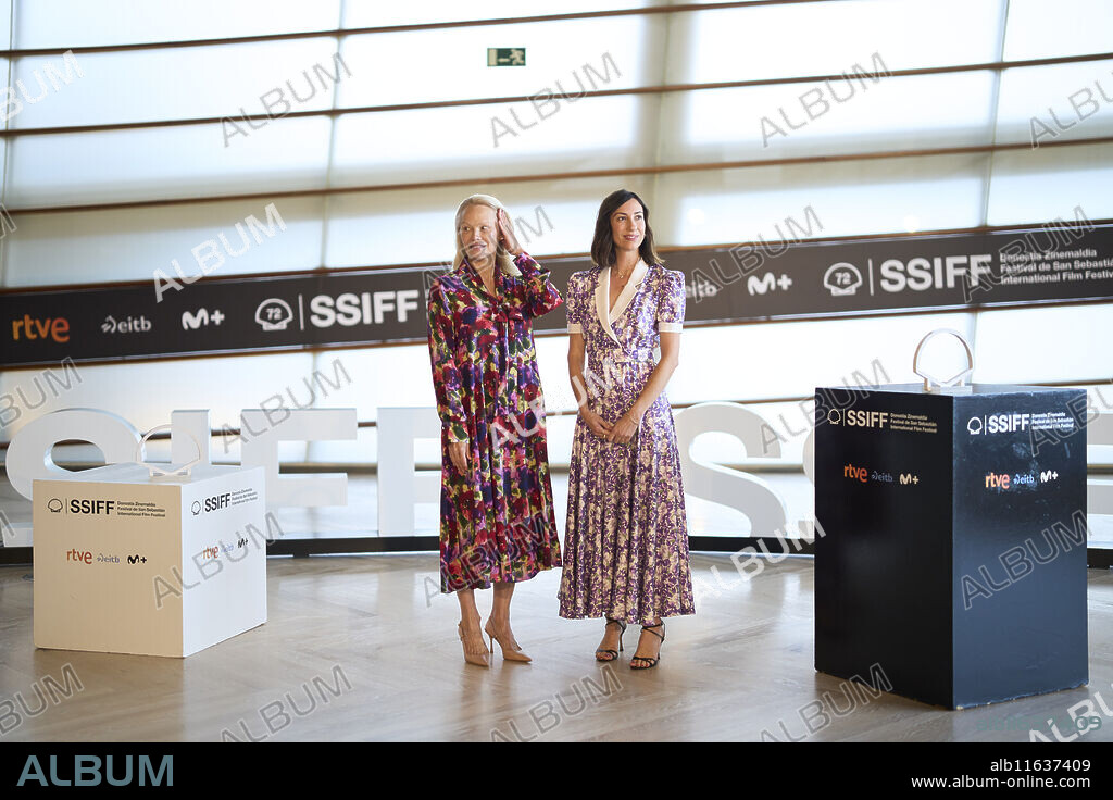 Pamela Anderson, Gia Coppola attended 'The last Showgirl' Photocall during 72nd San Sebastian International Film Festival at Kursaal Palace on September 27, 2024 in Donostia / San Sebastian, Spain.