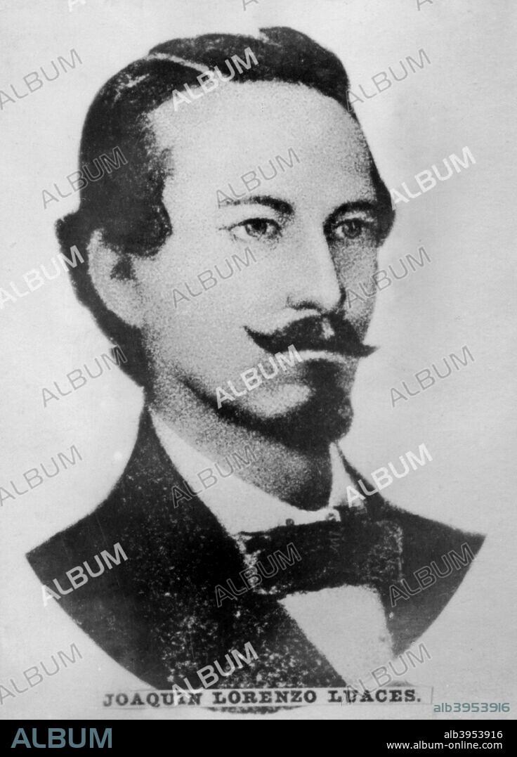 Joaquin Lorenzo Luaces; this great poet was born in Havana in 1826. Printed his famous book of poems in 1857; including the patriotic composition 'The Fall of the Misolongi  (1856) his ode to 'Warsaw' (1863). Three days after winning with the  ode 'The job' he died  in November 1867. Cigar card from the History of Cuba, Geografico Universal, Propaganda de los Cigarros Susini y La Corona, Tabacalera Cubana.