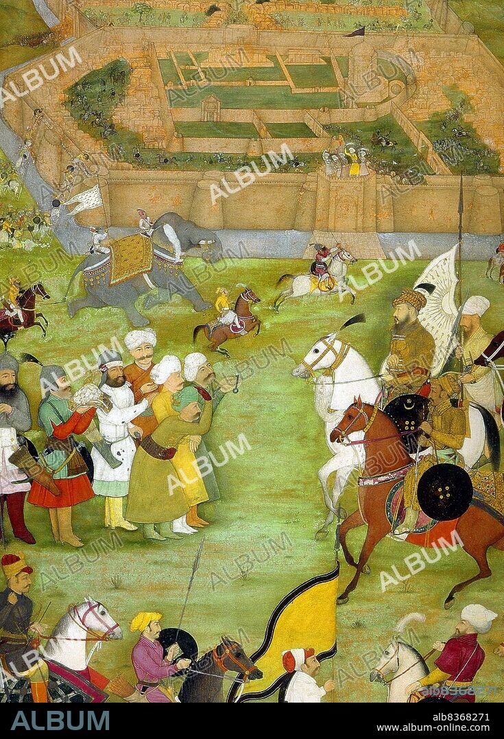 The <i>Padshahnama</i> is a genre of works written to visually record the reign of Mughal Emperor Shah Jahan (5 January 1592 22 January 1666). The historical volumes were written by multiple authors, including Muhammad Amin Qazvini, Jalaluddin Tabatabai and Abdul Hamid Lahori, the latter having written the most significant works of the genre.