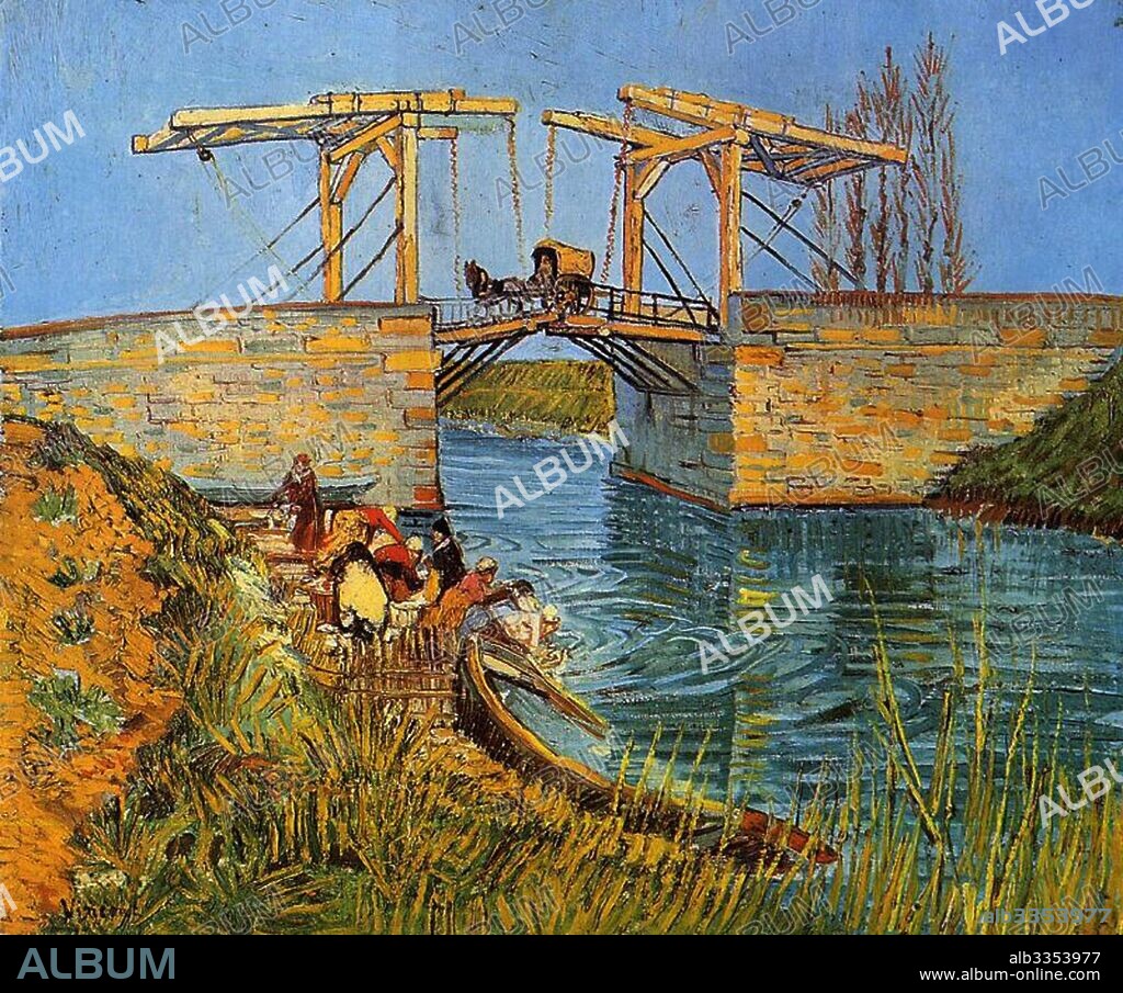 VINCENT VAN GOGH. Bridge at Arles (Pont de Langlois).