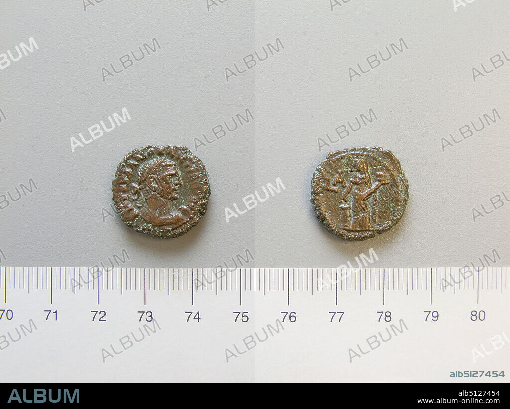 Ruler: Diocletian, Emperor of Rome, A.D. 245316, ruled A.D. 284305, Mint: Alexandria, Coin of Diocletian, Emperor of Rome from Alexandria, A.D. 284/285, Copper, 7.62 g, 11:00, 20 mm, Made in Alexandria, Egypt, Greek, 3rd century A.D., Numismatics.