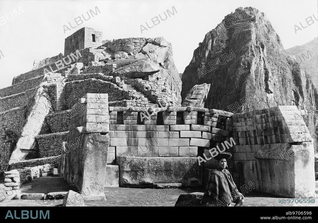 Machu Picchu, Peru, Postcard, 1920.