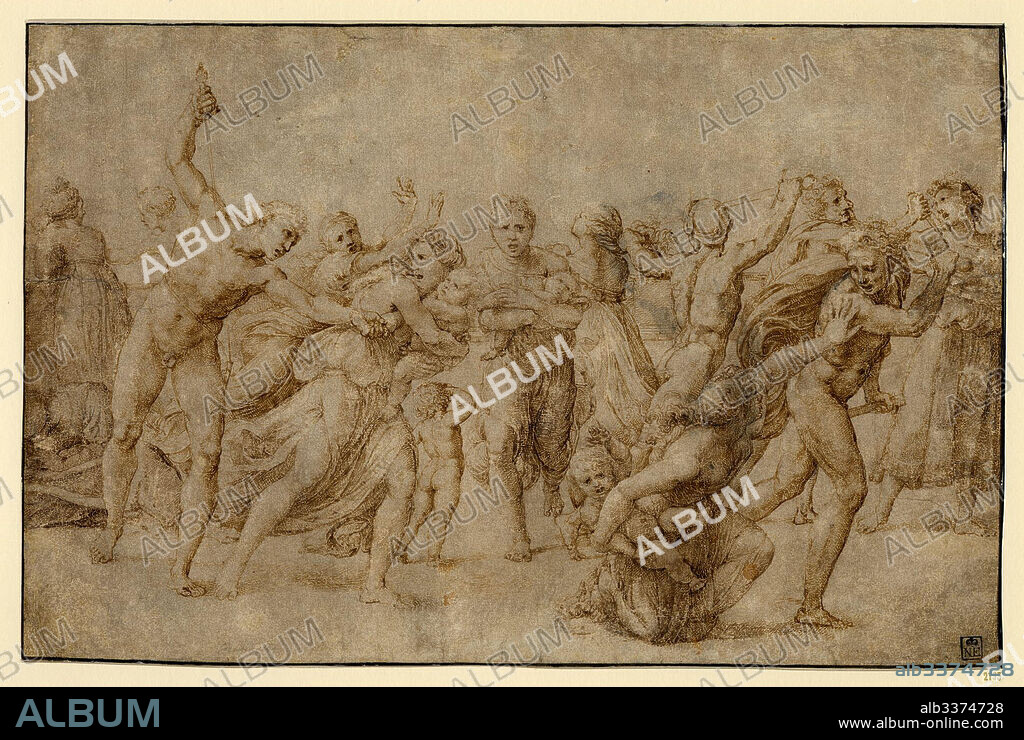 RAPHAEL (RAFFAELLO SANZIO DA URBINO). The Massacre of the Innocents.