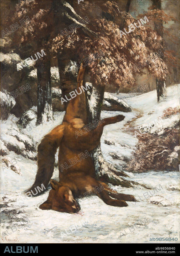 GUSTAVE COURBET. The Dead Fox,  c.1864.