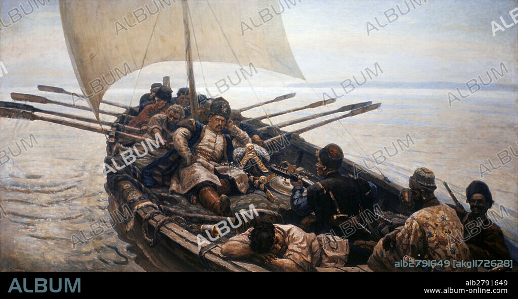 'Stepan Razin' (1906) by Vasily Surikov (1848-1916). Oil on canvas. The State Russian Museum in Leningrad (now St. Petersburg).