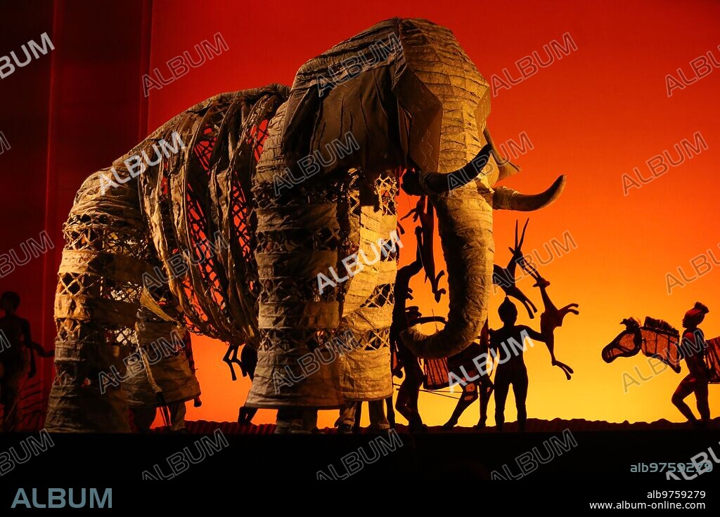 Madrid, 29/08/2019. Presentación de los nuevos personajes del espectáculo musical El Rey León, en el teatro Lope de Vega. Foto: Jaime García ARCHDC.
