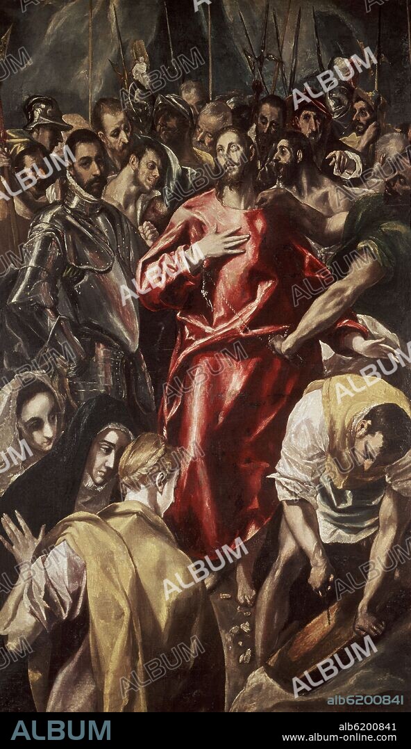 EL GRECO. EL EXPOLIO - 1580-86 - OLEO/LIENZO - 72 x 44 cm - MANIERISMO ESPAÑOL.