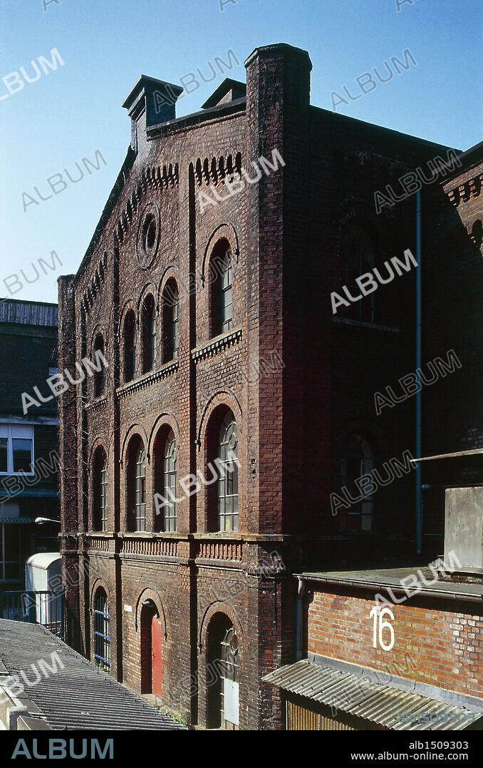 Germany - Industrial archaeology. Bemberg textile factory at Wuppertal-Barmen.
