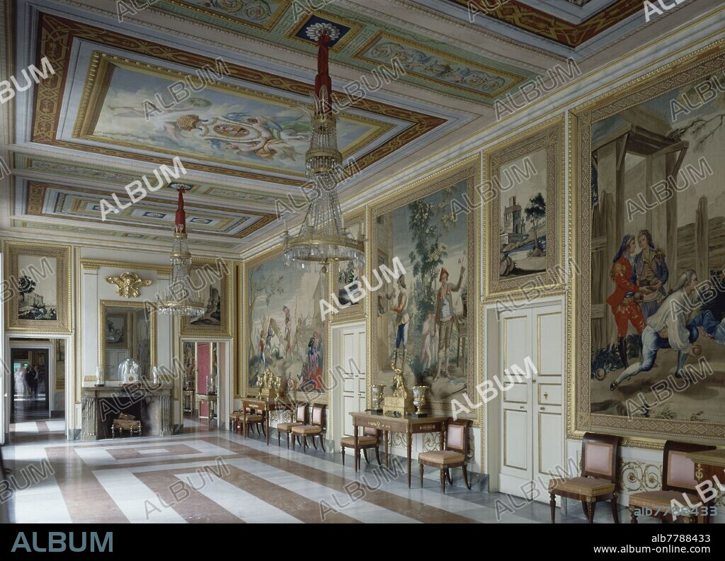 PALACIO BORBON - SALON DE EMBAJADORES - FOTO AÑOS 60.
