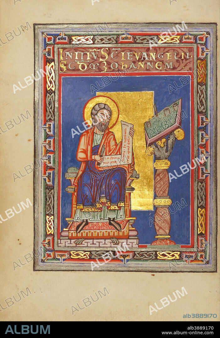 UNKNOWN. Gospel Book. Date/Period: Ca. 1120 - 1140. Manuscript. Tempera colors, gold, and silver on parchment bound between pasteboard covered with brown calf. Height: 229 mm (9.01 in); Width: 165 mm (6.49 in).