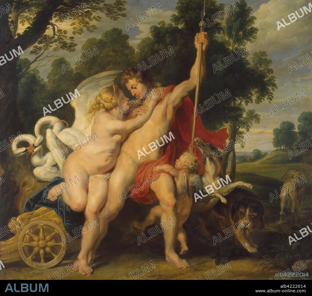 PETER PAUL RUBENS (PIETRO PAUOLO). 'Venus and Adonis'. Flanders, 1610-1611. Dimensions: 83x90,5 cm.
