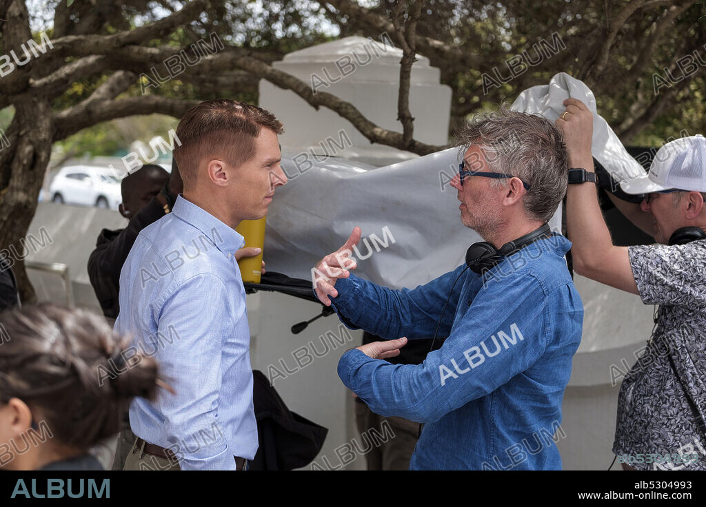 BENEDICT CUMBERBATCH und KEVIN MACDONALD in THE MAURITANIAN, 2021, unter der Regie von KEVIN MACDONALD. Copyright Wonder Street / 30WEST / BBC Films.