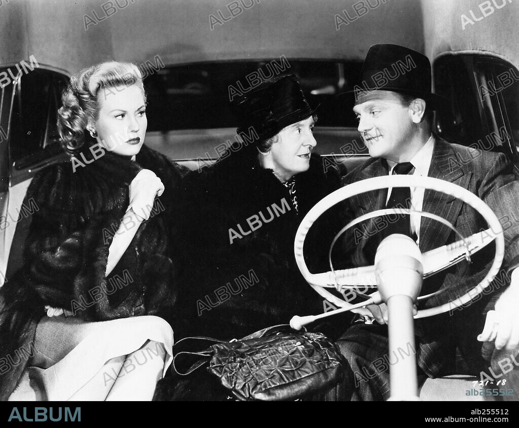 JAMES CAGNEY, MARGARET WYCHERLY y VIRGINIA MAYO en AL ROJO VIVO, 1949 (WHITE HEAT), dirigida por RAOUL WALSH. Copyright WARNER BROTHERS.