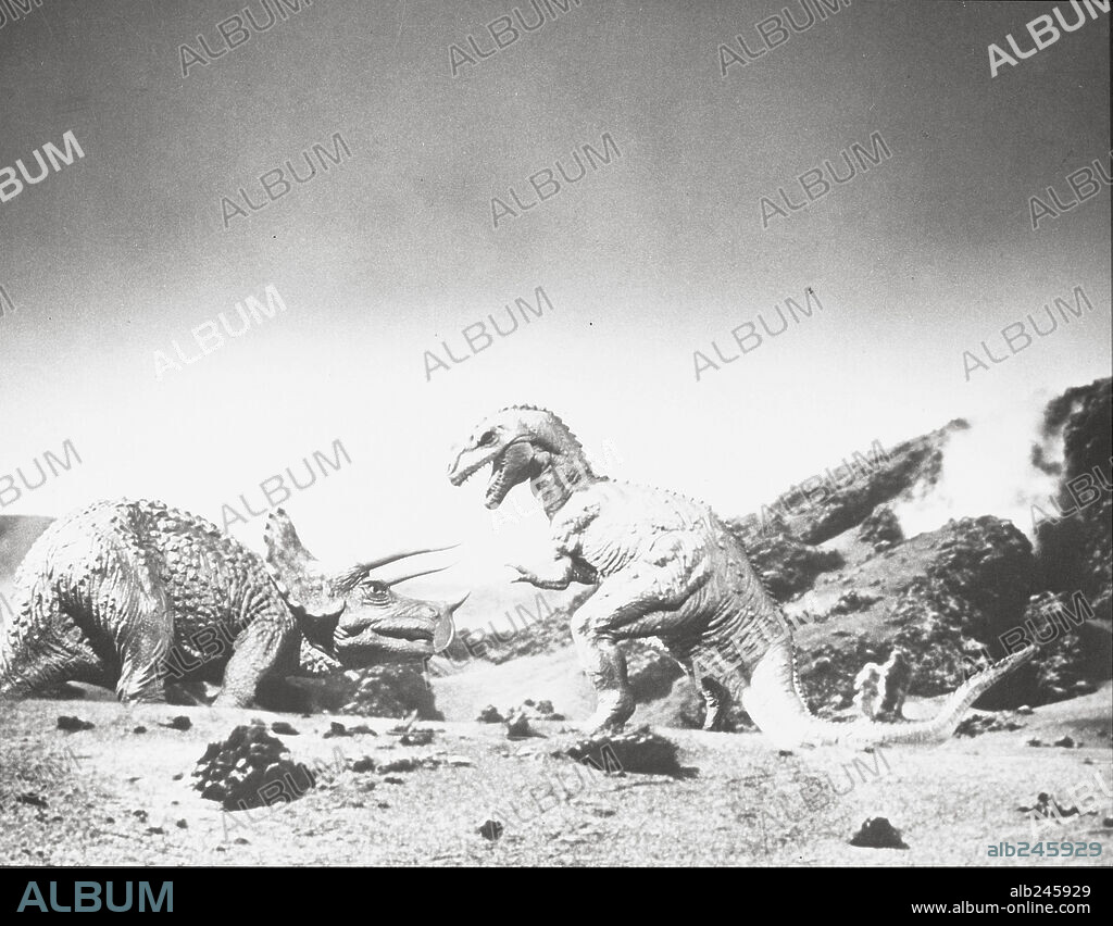HACE UN MILLÓN DE AÑOS, 1966 (ONE MILLION YEARS B. C.), dirigida por DON CHAFFEY. Copyright HAMMER.