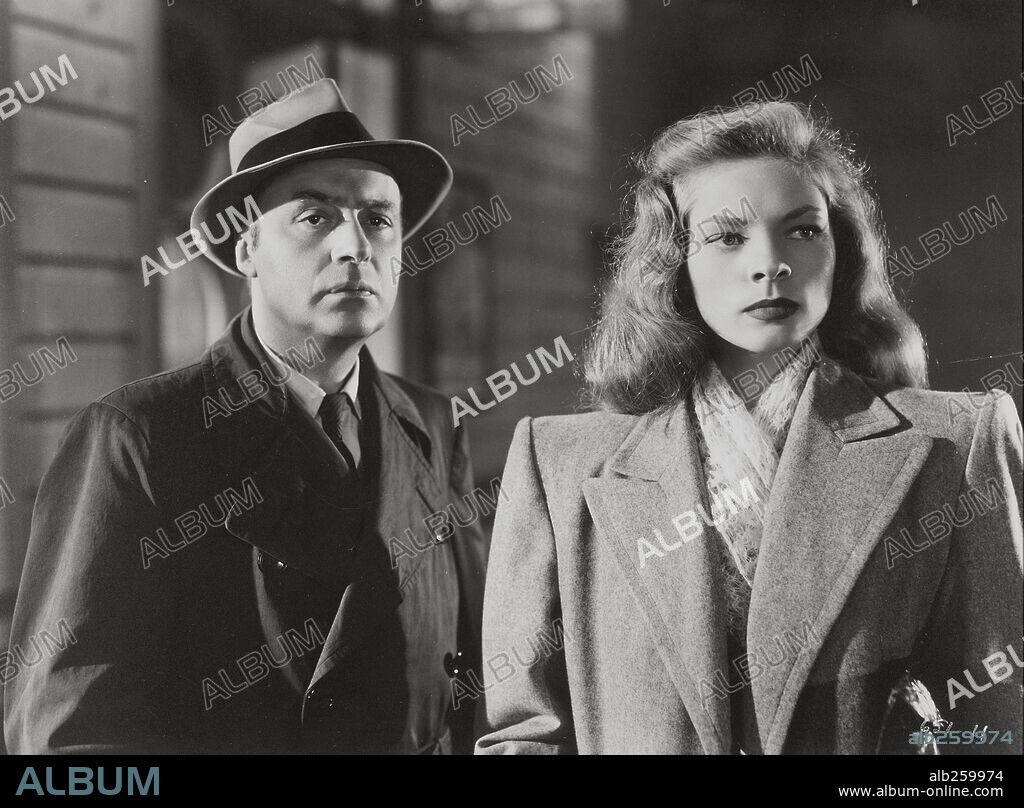 CHARLES BOYER and LAUREN BACALL in CONFIDENTIAL AGENT, 1945, directed by HERMAN SHUMLIN. Copyright WARNER BROTHERS.