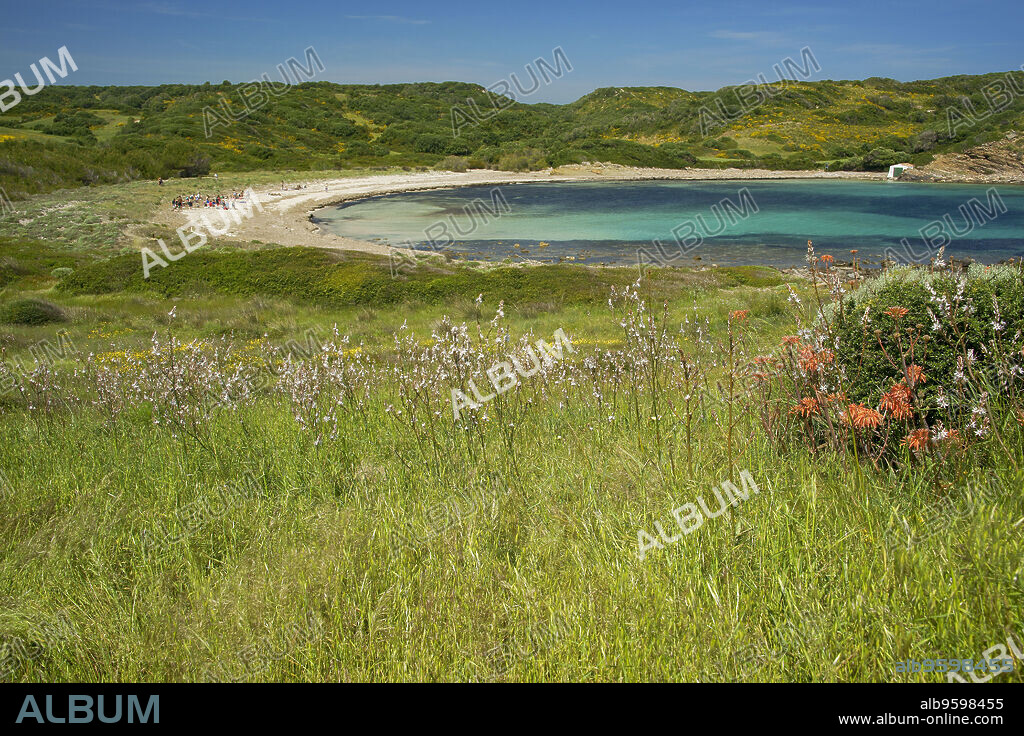 Cala de Sa Torre.Parc natural de s' Albufera des Grau.Menorca.Reserva de la Bioesfera.Illes Balears.España.
