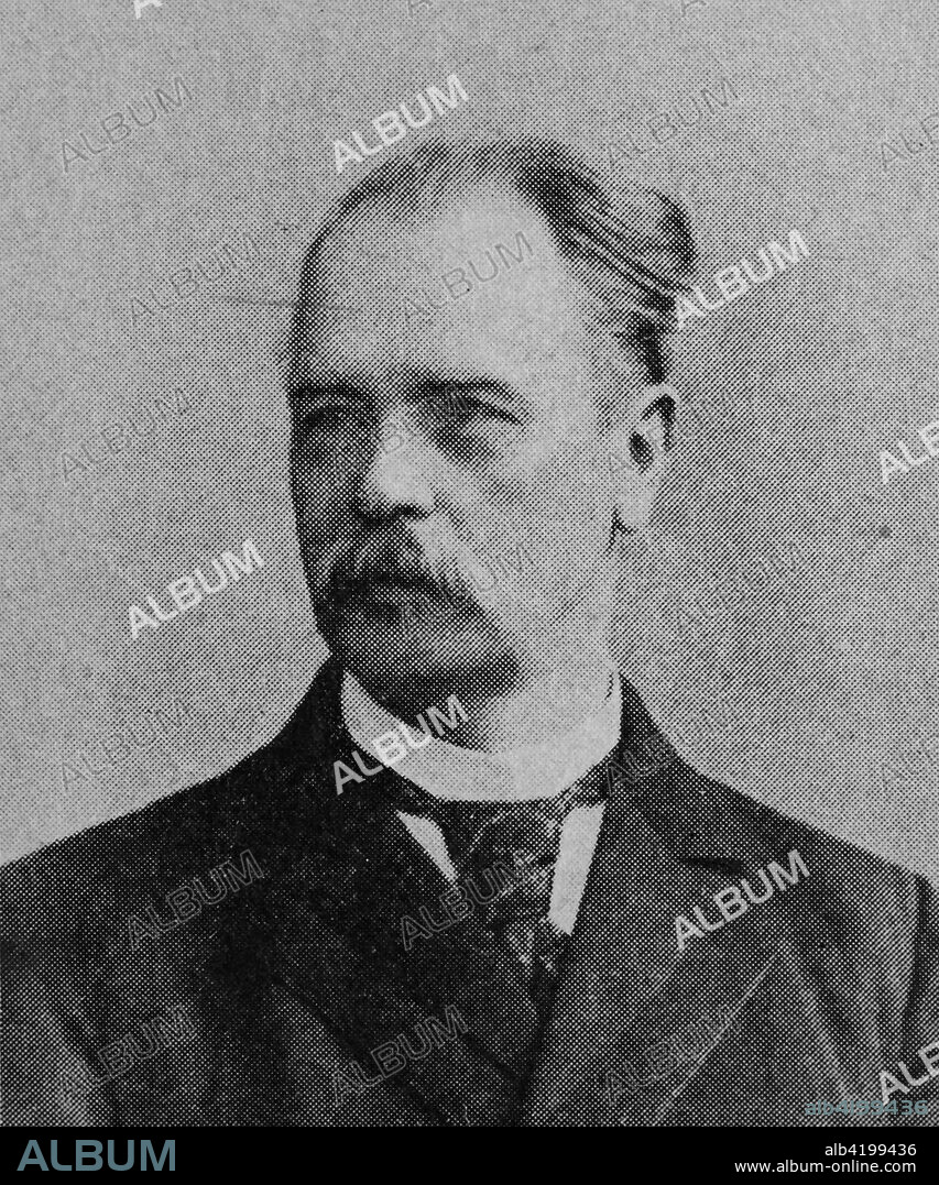 Friedrich Trendelenburg, 1844-1924, was a German surgeon, reproduction photo from the year 1895, digital improved.