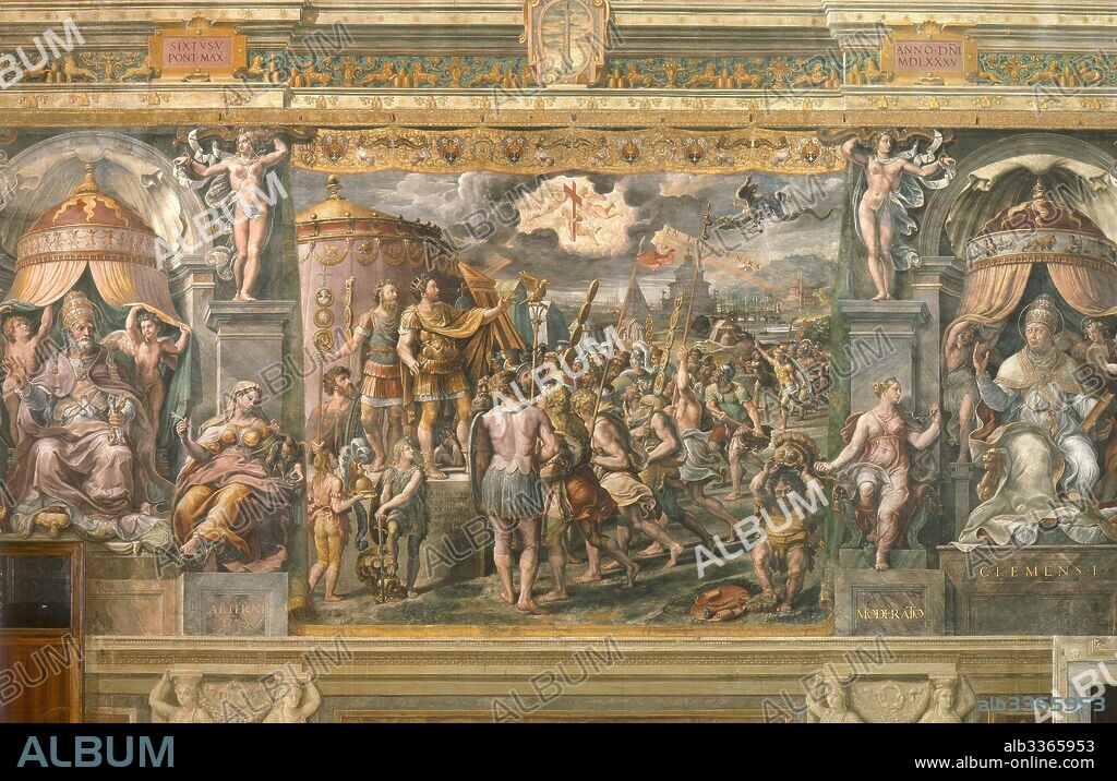 GIANFRANCESCO PENNI. The Apparition of the Cross to the Emperor Constantine.