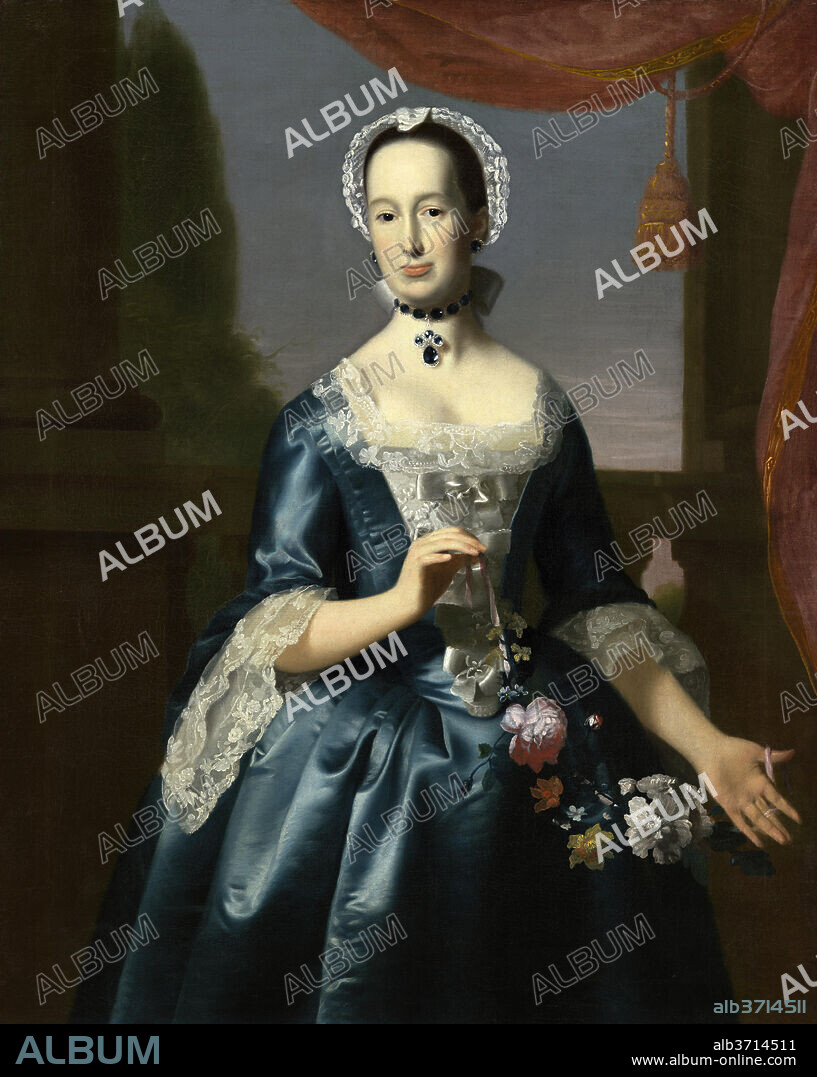 JOHN SINGLETON COPLEY. Anne Fairchild Bowler (Mrs. Metcalf Bowler). Dated: c. 1763. Dimensions: overall: 127.2 x 102.2 cm (50 1/16 x 40 1/4 in.)  framed: 142.9 x 118.1 x 4.4 cm (56 1/4 x 46 1/2 x 1 3/4 in.). Medium: oil on canvas.