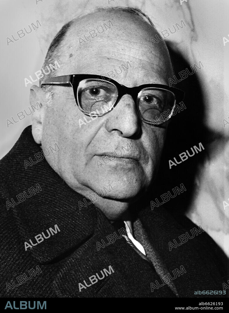 Philosopher Max Horkheimer in 1960. Portrait by photographer Fred Stein (1909-1967) who emigrated 1933 from Nazi Germany to France and finally to the USA. 1960