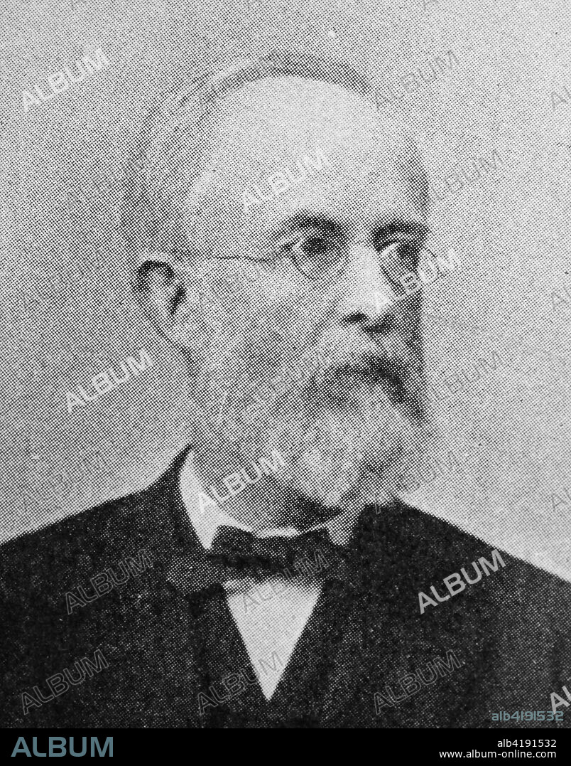 Max Friedrich Kunze, February 10, 1838 in Wildenthal - March 9, 1921 in Tharandt, was a German forestry scientist and is regarded as the founder of the forestry trial system, Reproduction of a photo/image from the year 1890, digital improved.