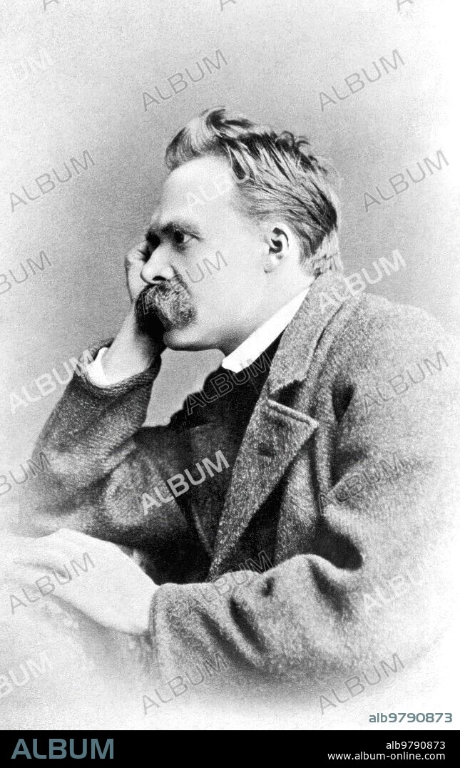 1890. Retrato del filósofo alemán Friedrich Nietzsche.
