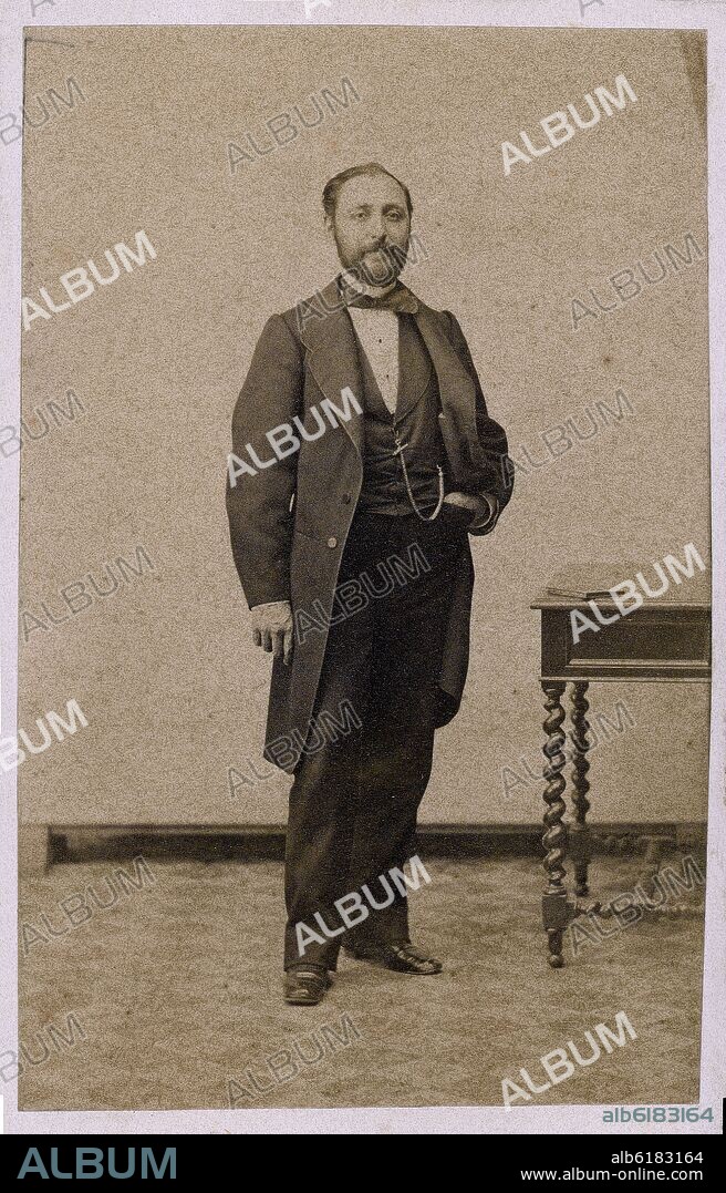JOSE MARTINEZ SANCHEZ (1808-1874). P- FRANCISCO BARBIERI (1823-1894) - FOTOGRAFIA EN BLANCO Y NEGRO - S XIX.