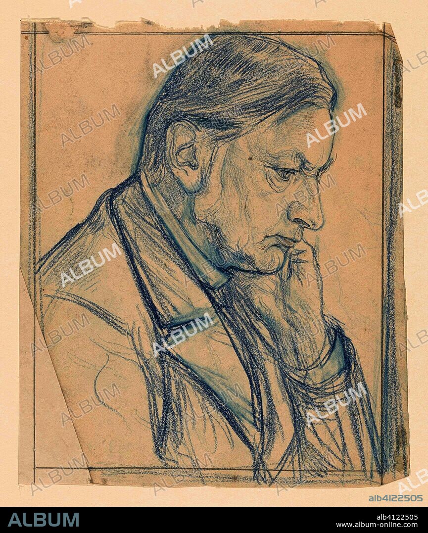 JAN PIETER VETH. Portrait of Jhr. Alexander Frederik de Savornin Lohman. Draughtsman: Jan Veth. Dating: 1874 - 1925. Measurements: h 294 mm × w 242 mm.