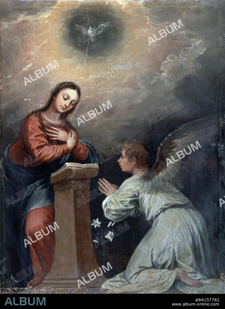 BARTOLOMÉ ESTEBAN MURILLO. LA ANUNCIACION - 1687 - BARROCO ESPAÑOL.